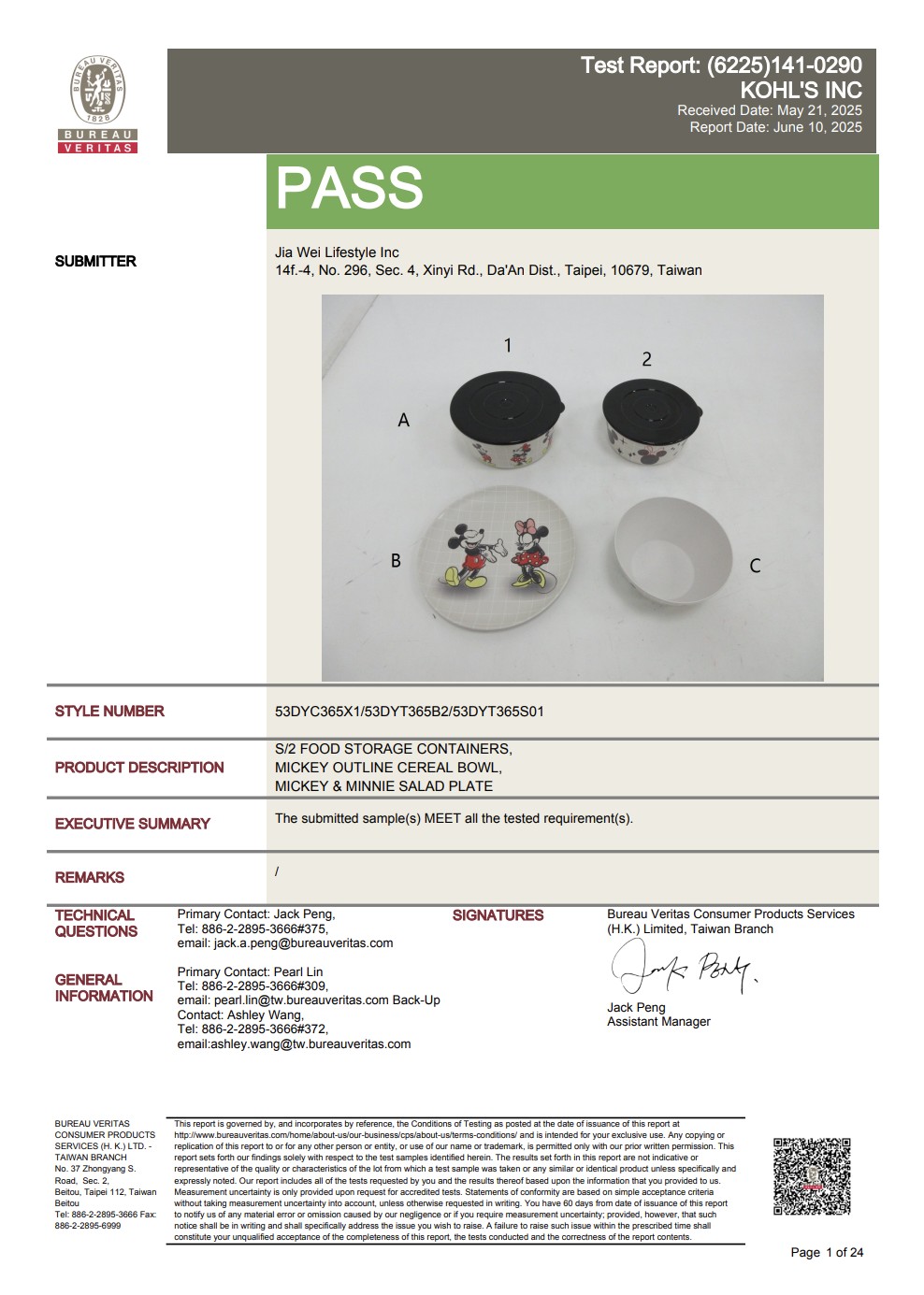 62251410290 F25 Big One Disney Melamine